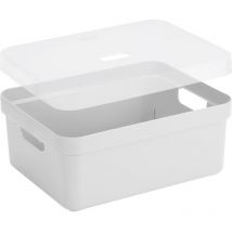 Sunware - Boite de rangement avec couvercle transparent Sigma home Box 24L