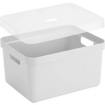 Sunware - Boite de rangement avec couvercle transparent Sigma home Box 32 l