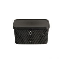 Boîte de rangement avec couvercle, verrouillable, en plastique, 3500 ml