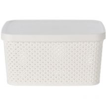 Boîte de rangement avec couvercle, verrouillable, en plastique, 3500 ml