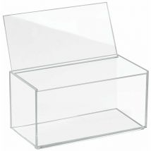 Idesign Interdesign Boite de rangement avec grand couvercle transparent - Transparent