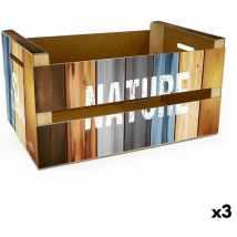 Boîte of storage Confortime nature (3 pièces) (44 x 24,5 x 23 cm)