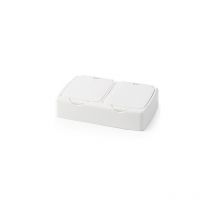 Boîte de rangement de bijoux à bouton-poussoir Simple pour petits objets, boîte de rangement de perles de beauté, tiroir de bureau, rangement de