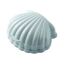 Boîte de rangement de bijoux en coquille portable Boîte de rangement pour bijoux pour filles, bagues, boucles d'oreilles, goujons(vert)