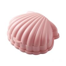 Boîte de rangement de bijoux en coquille portable Boîte de rangement pour bijoux pour filles, bagues, boucles d'oreilles, goujons(rose)