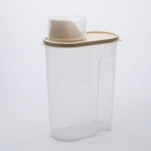 Boîte de rangement de cuisine pour céréales beige