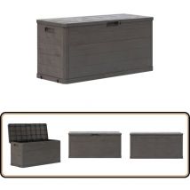 Boîte de rangement de jardin 280 l Marron - Boîte De Rangement Jardin - Coffre De Jardin - Rangement Extérieur - Meuble De Jardin - Stockage Jardin
