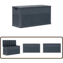 Boîte de rangement de jardin 320 L Anthracite - Boîte De Rangement Jardin - Coffre De Jardin - Rangement Exterieur - Rangement Patio - Coffre Étanche