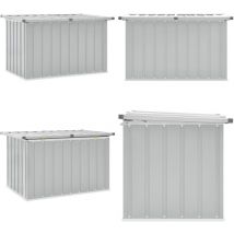 Boîte de rangement de jardin Gris 109x67x65 cm - Boîte De Rangement Jardin - Coffre De Jardin - Rangement Exterieur - Meuble De Jardin - Coffre De