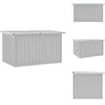 Boîte de rangement de jardin Gris 149x99x93 cm - Boîte De Rangement Jardin - Coffre De Jardin - Rangement Exterieur - Meuble De Jardin - Coffre De