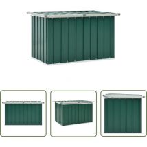 Eliauk - The Living Store Boîte de rangement de jardin Vert 109x67x65 cm - Boîte De Rangement Jardin - Coffre De Rangement Extérieur - Rangement