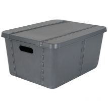 Sp-berner - Boîte de rangement Life Story avec couvercle petit 15l gris anthracite - Beige