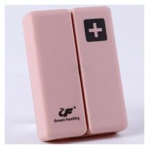 Boîte de rangement de pilules en plastique portable avec 7 compartiments et couvercle de pilule étanche extérieur pour poisson à l'huile de