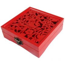 Boîte de rangement de souvenirs de mariage Boîte de rangement de souvenirs de mariage Boîte à souvenirs sculptée de style chinois Boîte à cadeaux de