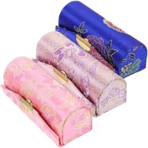 Feiyue - Boîte de rangement de style chinois, organisateur de rouge à lèvres, étui pour femme, support de voyage, Miss 3 pièces