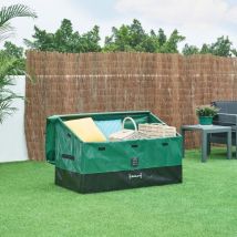 Casa.pro - Boîte de rangement d'extérieur Alanno 387 l 122 x 64 cm vert noir