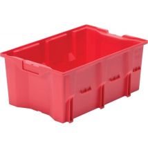 Boîte de rangement DLK 1c rouge – Polyéthylène – 480x385x200 mm – Bac de rangement – LA-KA-PE