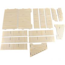 Boîte de rangement en bois pour téléphone portable, à cellules multiples pour un bureau organisé.
