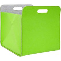 No Brand - Boîte de Rangement Feutre 33x33x38 cm Kallax Panier Feutrine Étagère Ikea Vert