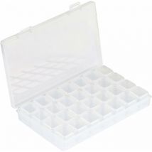 Fei Yu - Boîte de Rangement Multi-Fonctions Broderie Diamant Boîte à FenteNail Art Rhinestone 28-Grid Jewelry Earrings Beads Necklace Storage Box