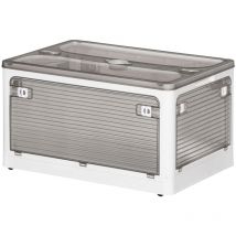 Boîte de rangement multifonctionnelle pliable en blanc.