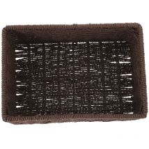 Boîte de rangement Panier de rangement en osier Étagère de bureau Panier tissé Panier de table Support de rangement tissé Bébé