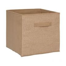 Boite de Rangement Pliable 'Jute' 31x31cm Naturel