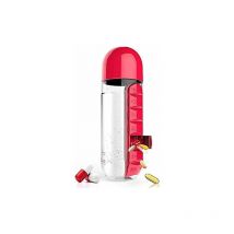 Boîte de rangement portable pour Boîteilles et pilules de voyage de 7 jours (rouge) Fei Yu