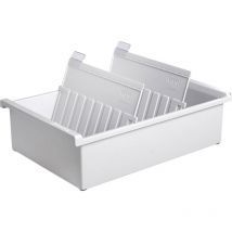 955-0-11 Support de fiche gris clair nombre maximum de cartes: 1.300 cartes A5 horizontal - HAN