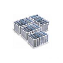 Pièces Organisateur De Tiroir, Boîte de Rangement pour Jeans Boîte de Séparation en Maille de Tiroir à Vêtements, Boîte de Rangement Pliable et