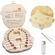 Boîte de rangement pour les enfants et les filles, boîte à dents de lait, boîte de rangement en bois, boîte de rangement pour bébé (fille)