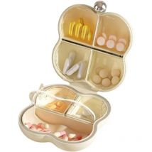 Boîte de rangement pour médicaments Distributeur de pilules hebdomadaire de voyage, boîte de rangement portable pour pilules, compléments