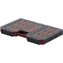 Kistenberg - Boîte de rangement pour outils - Poignée confortable - Parois de séparation fonctionnelles en plastique 577 x 390 x 60 mm