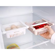 Boîte de rangement pour réfrigérateur pop-up avec tiroir de rangement Boîte de rangement pour réfrigérateur Keep Fridge (lot de 2)