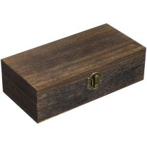 Feiyue - Boîte de rangement rectangulaire pour cadeaux, organisateur de bijoux, bracelet, boîte en bois délicat