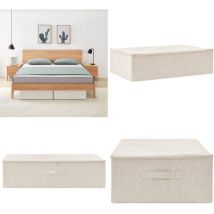 Boîte de rangement Tissu 70x40x18 cm Crème - boîte de rangement - boîtes de rangement - Home & Living