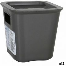 Tontarelli - Boîte de storage bella grey 11.4 x 11.4 x 11.2 cm (12 pièces)