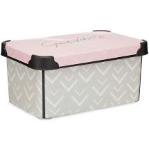 Boîte de rangement en plastique de 5 l (19 x 13,5 x 29,5 cm)