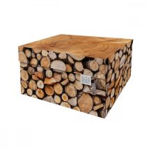 Boite de rangement Wood 39,5x32x21cm Dutch Design Brand Marron