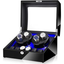 Senderpick - Boîte de remontage automatique à led Deluxe avec moteur silencieux pour 4+6 montresBoîtes à montres