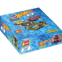 Boîte de Stickers Panini Hot Wheels tc - 24 pochettes - 1 carte édition limitée - 144 stickers