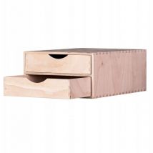 Boîte en bois avec compartiments Tiroir Boîte à outils Trieur pour crayons