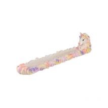 Boite encens attrape cendre Licorne arc en ciel