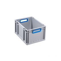 456730 422 bac euro poignées ouvert, 400 x 300 x 220 mm, gris/bleu - Allit