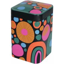 Boite métallique pour le thé Cheerful – 100 g – Métal – Hauteur 10.9 cm, Largeur 7 cm, Profondeur 7 cm
