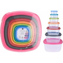 Lot De 7 Boîtes À Lunch En Plastique 911000160 Excellent Houseware