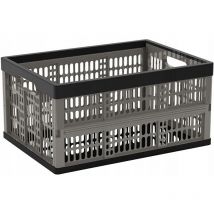 KIS - cep 8802 caisse pliante ultra-résistante/légère 45,7 x 34,5 x 23,5 cm noir/gris