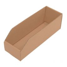 Boîte pour étagère L300xl100xH100mm brune carton à simple cannelure