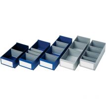 Boîte pour étagère L500xl160xH100/112 mm gris ps