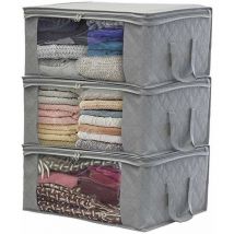 Boite Rangement Vetements, Sac De Rangement Vetement sous Lit, Finition des Vêtements en Tissue, pour Ranger Couettes, Vêtements, literie, Etanche,